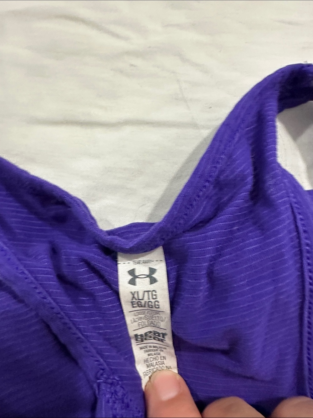 Under Armour Purple Racerback Performance Tank - Picture 3 of 3